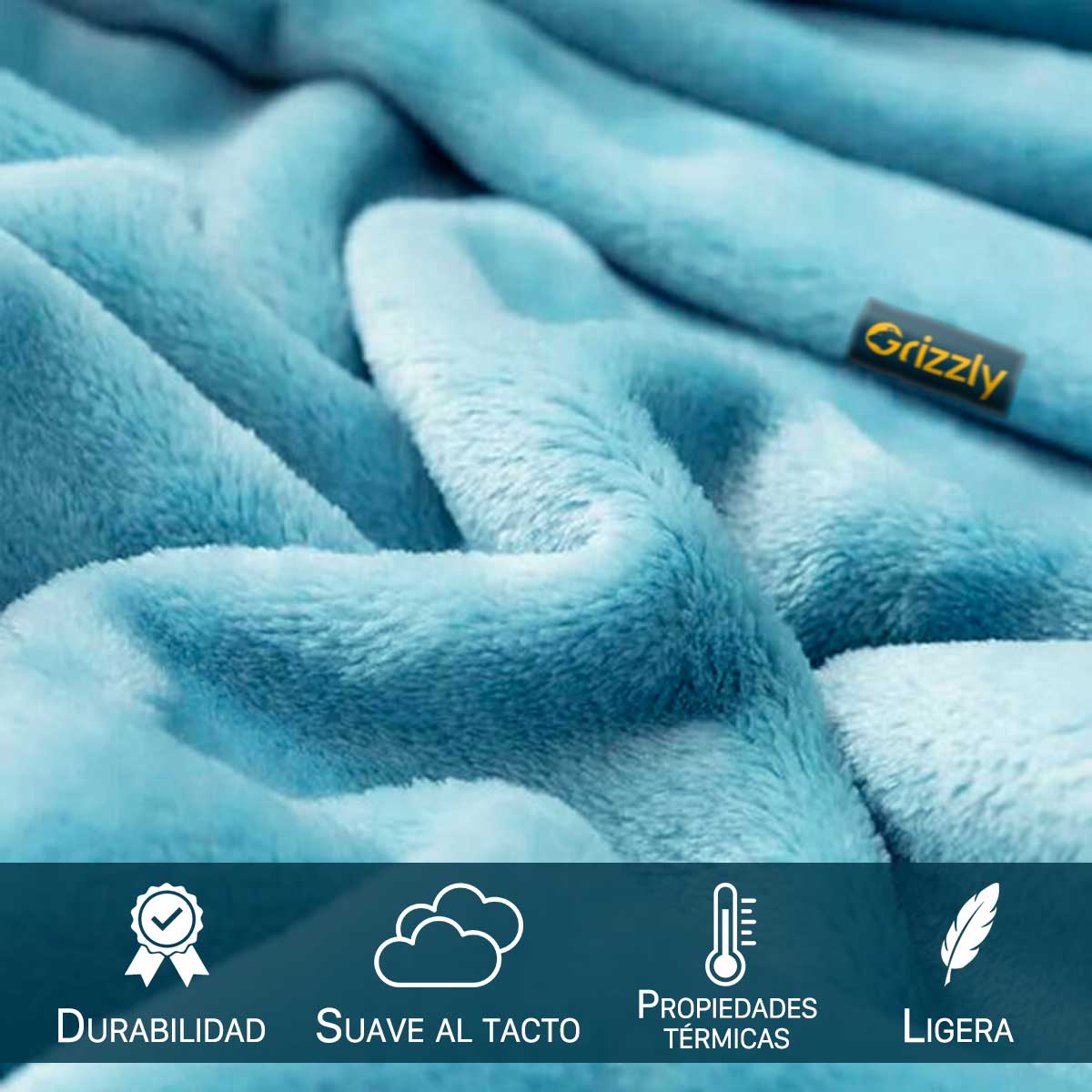 Cobijas térmicas Azul cielo