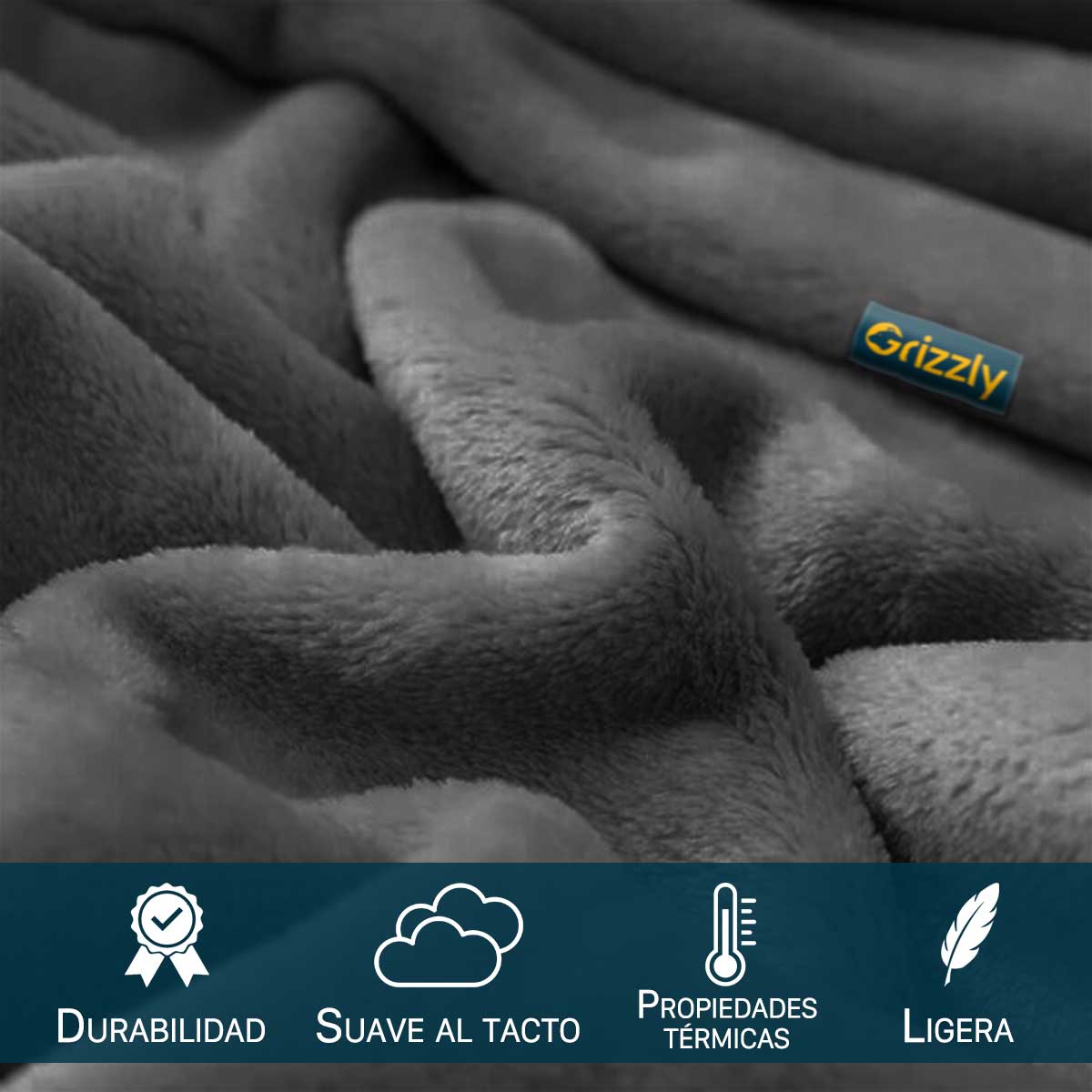 Cobijas térmicas Gris Oscuro