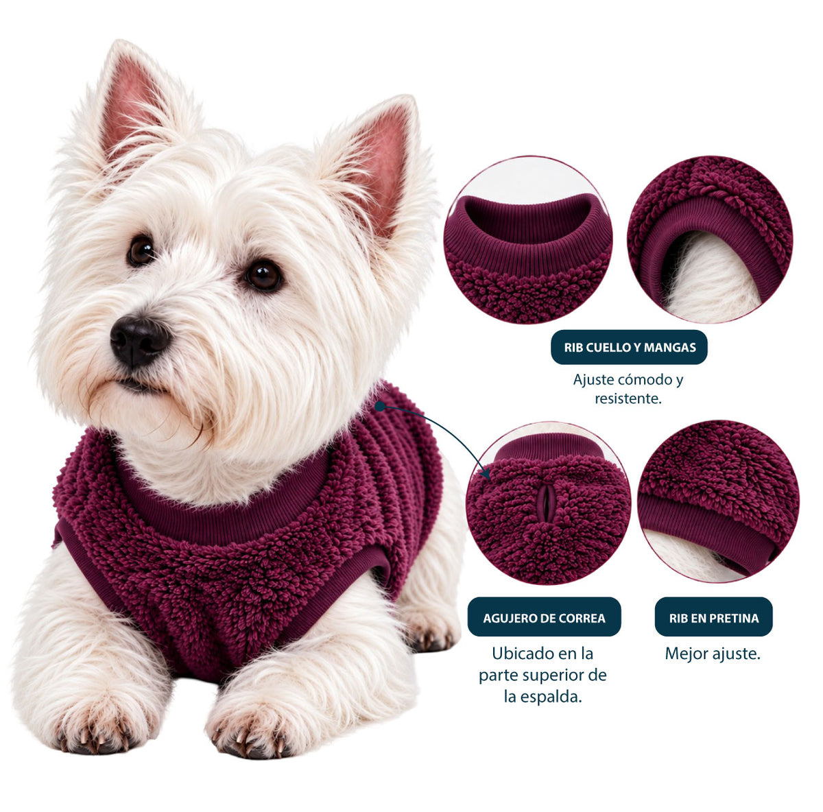 Chaleco térmico premium para perro
