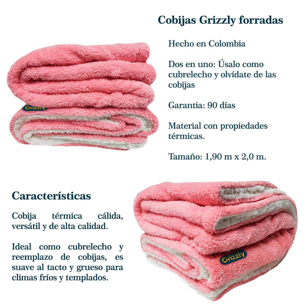 Cobijas ovejera forrada Morado Oscuro