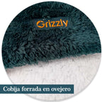 Cobijas ovejera forrada Verde Oscuro