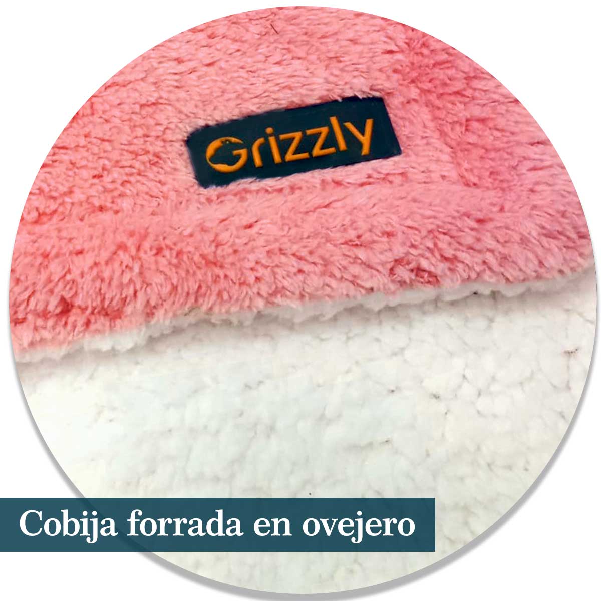 Cobijas ovejera forrada Palo de rosa