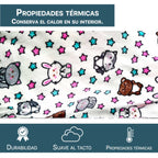 Cobijas con mangas estampadas