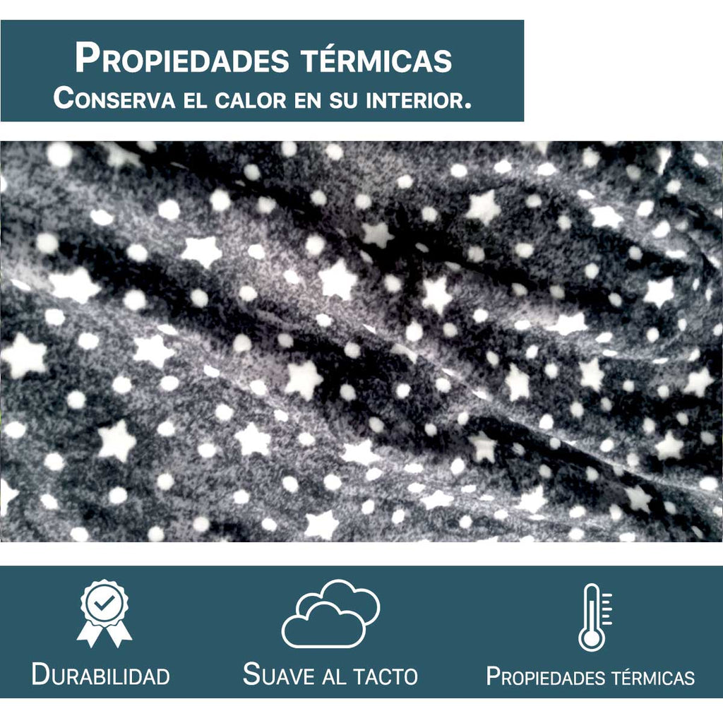 Cobijas con mangas estampadas