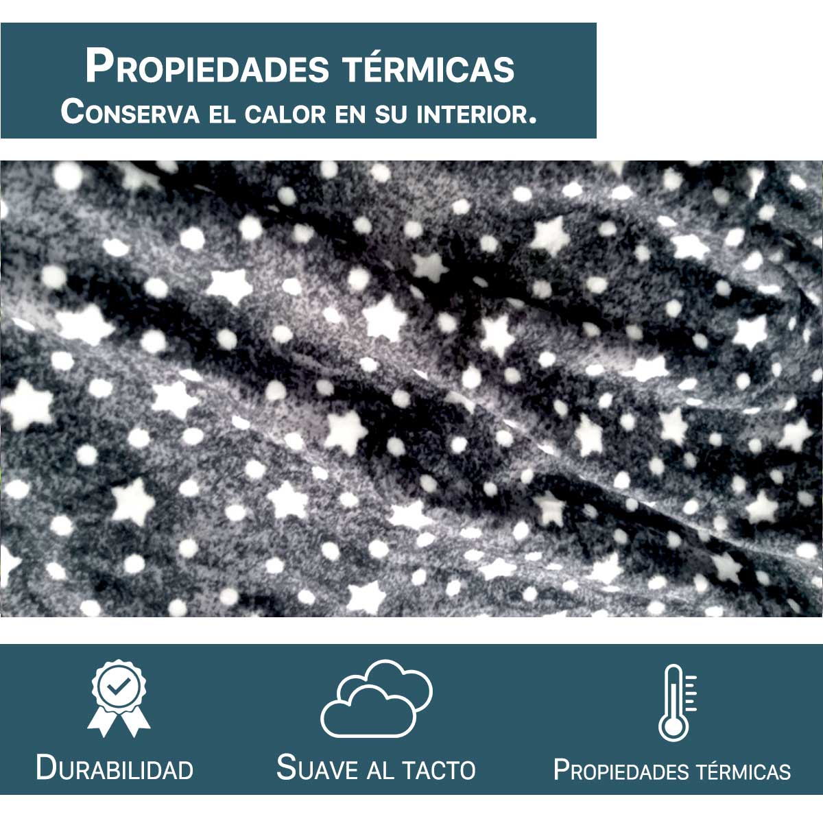 Cobijas con mangas estampadas