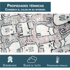 Cobijas con mangas estampadas