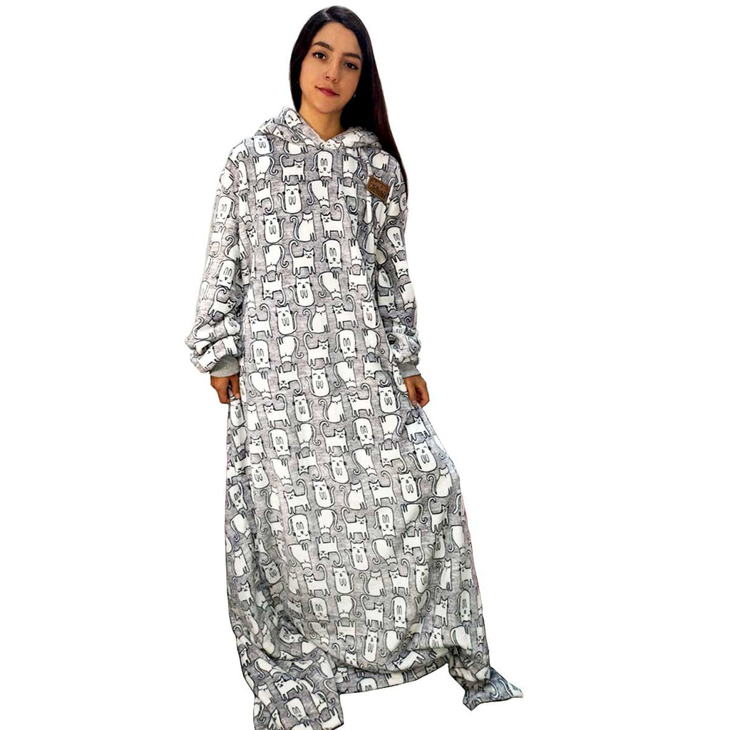 Cobijas con mangas estampadas