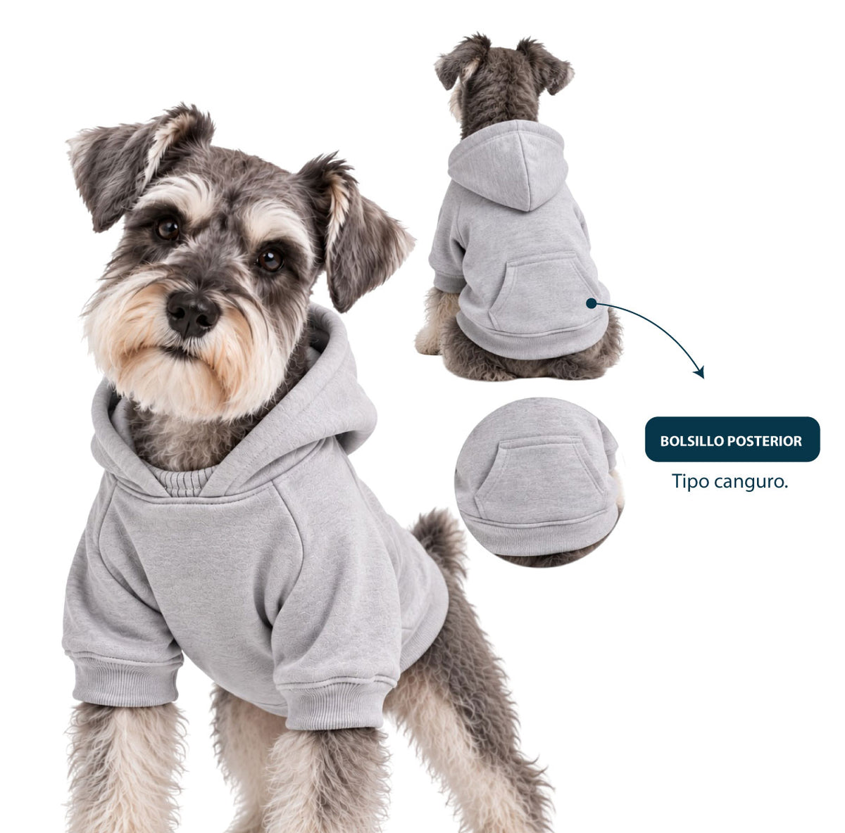 Saco para perros algodón perchado