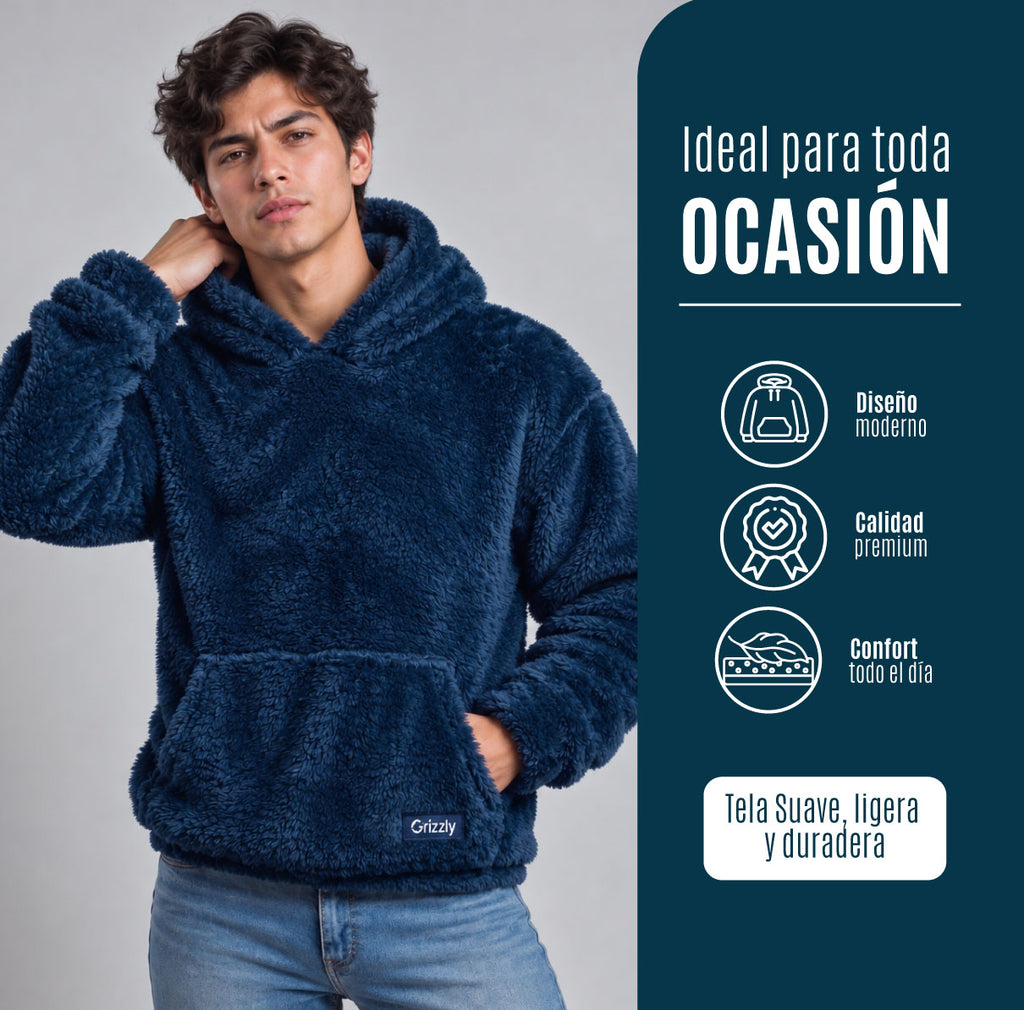 Hoodie Clásico Grizzly Hombre