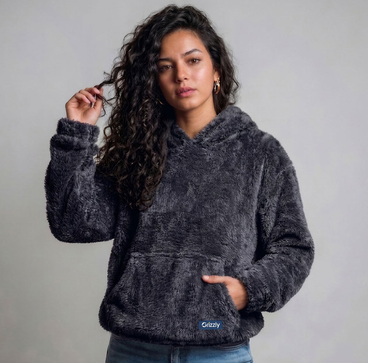 Hoodie Clásico Grizzly Mujer