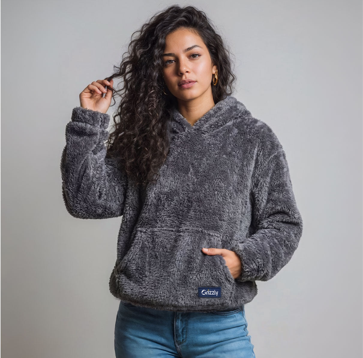 Hoodie Clásico Grizzly Mujer