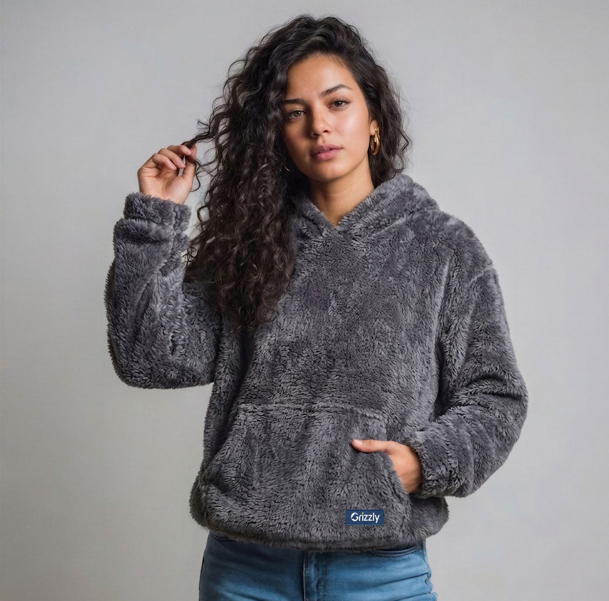 Hoodie Clásico Grizzly Mujer