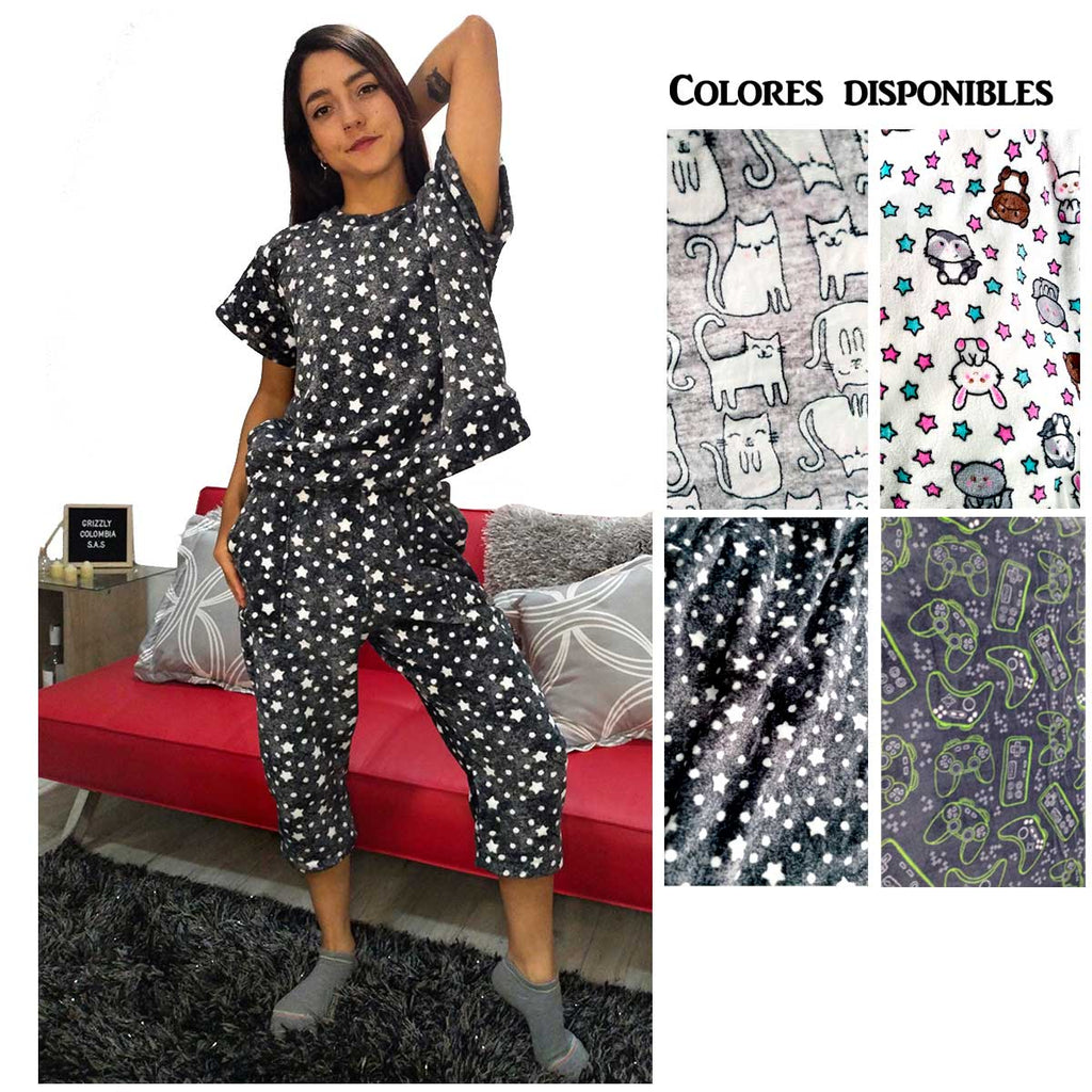 Pijamas térmicas estampadas